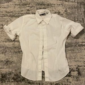 Ralph Lauren Sport White button up collared shirt